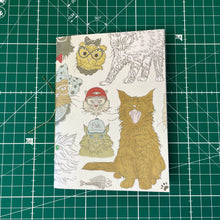 Load image into Gallery viewer, A6 Stitched notebook - Cats in Hats
