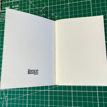 Load image into Gallery viewer, A6 Stitched notebook - Green Stripes
