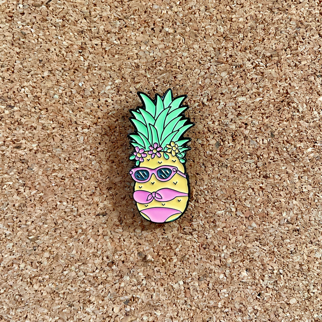Enamel Pin - Pineapple Bikini
