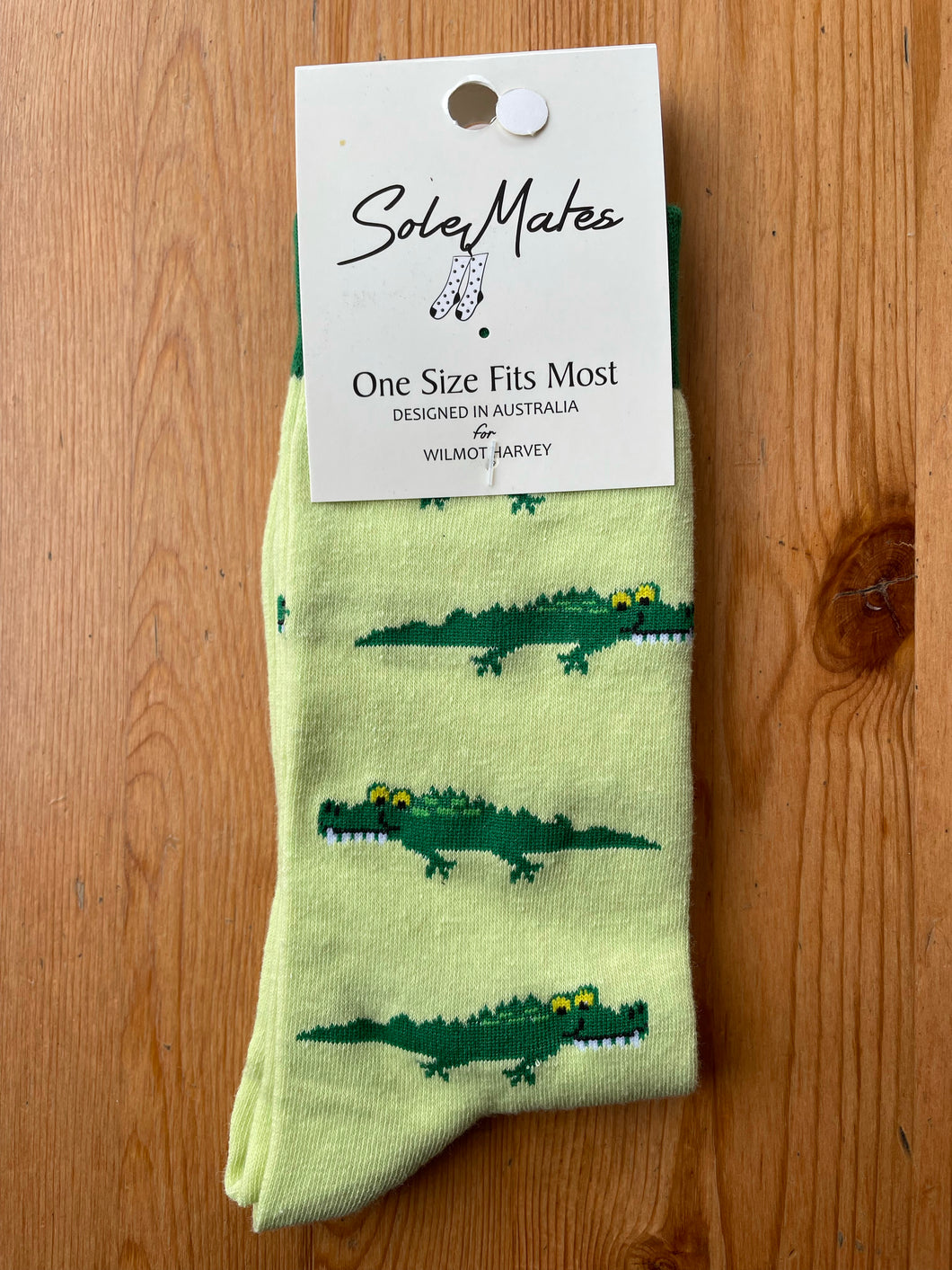 Socks - Crocodile Green